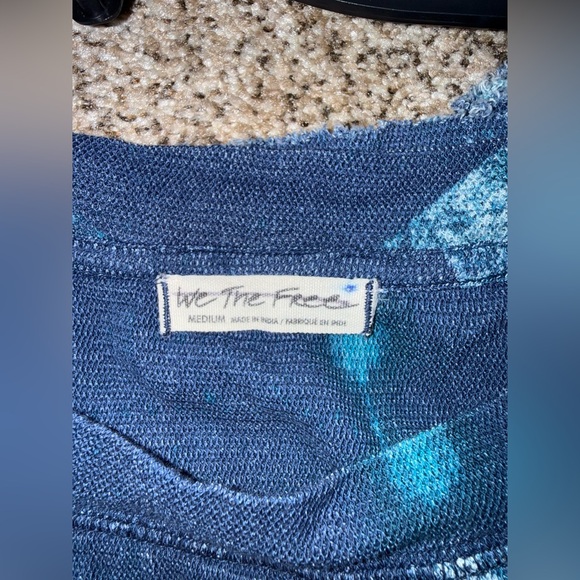 We The Free Blue Star Patterned Women's Crop Top size Medium free people - Picture 4 of 4